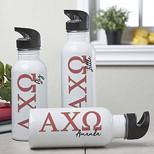 0 Personalized Alpha Chi Omega Water Bottle