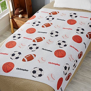 All About Sports Personalized 50x60 Sweatshirt Blanket