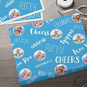 Photo Collage Personalized Wrapping Paper Sheets