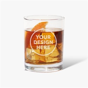 Personalized Business Logo 14oz. Whiskey Glasses - 19751