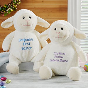 Baby's First Easter Personalized Plush Lamb