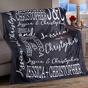 Personalized Fleece Blankets - Couple In Love | 50x60