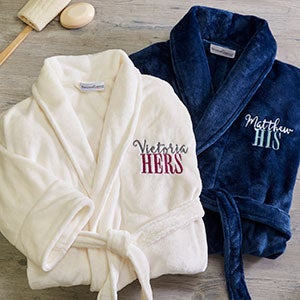 His & Hers Luxury Fleece Robes