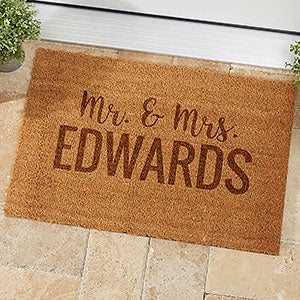 name coir personalized doormats