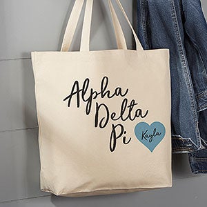 0 Alpha Delta Pi Personalized Tote Bag - Large