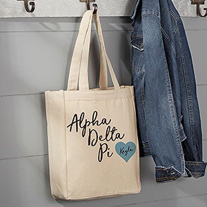 0 Alpha Delta Pi Personalized Tote Bag - Small