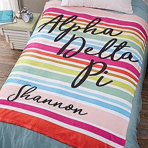 0 Alpha Delta Pi Personalized Fleece Blanket - 60x80