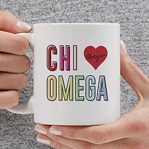 0 Chi Omega Personalized Coffee Mug - 11oz White