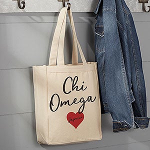 0 Chi Omega Personalized Tote Bag - Small
