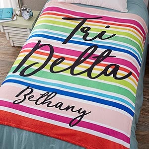 0 Delta Delta Delta Personalized Fleece Blanket - 60x80