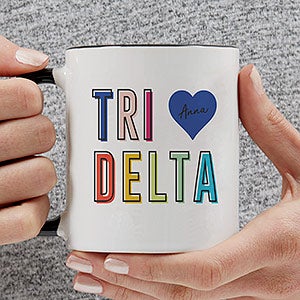 0 Delta Delta Delta Personalized Coffee Mug - 11oz Black
