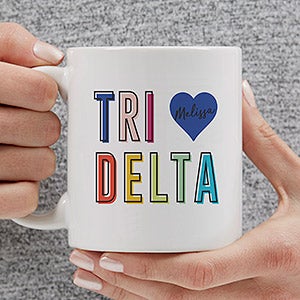 0 Delta Delta Delta Personalized Coffee Mug - 11oz White