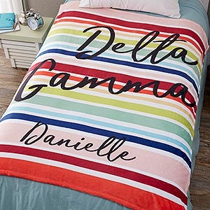 0 Delta Gamma Personalized Fleece Blanket - 50x60