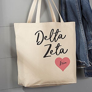 0 Delta Zeta Personalized Tote Bag - Large