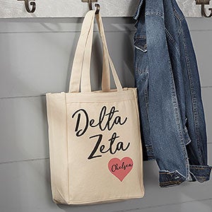 0 Delta Zeta Personalized Tote Bag - Small