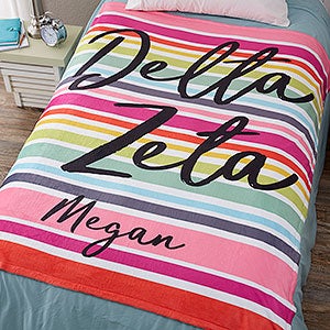 0 Delta Zeta Personalized Fleece Blanket - 60x80