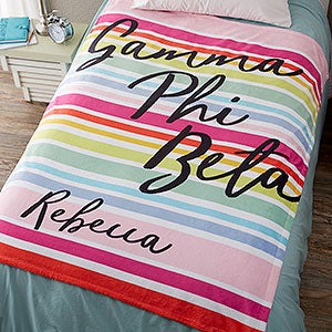 0 Gamma Phi Beta Personalized Fleece Blanket - 50x60