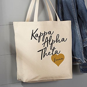 0 Kappa Alpha Theta Personalized Tote Bag - Large