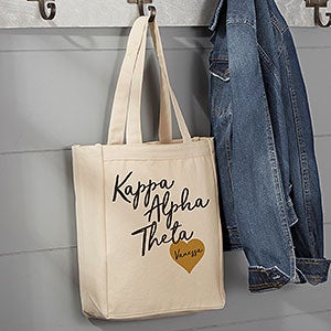 0 Kappa Alpha Theta Personalized Tote Bag - Small