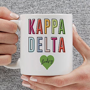 0 Kappa Delta Personalized Sorority Mug - 11oz White