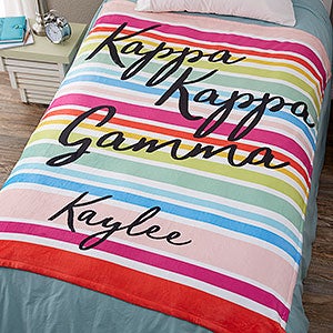 0 Kappa Kappa Gamma Personalized Fleece Blanket - 50x60
