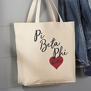 0 Pi Beta Phi Personalized Tote Bag - Large
