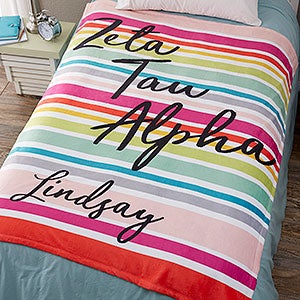 0 Zeta Tau Alpha Personalized Fleece Blanket - 50x60