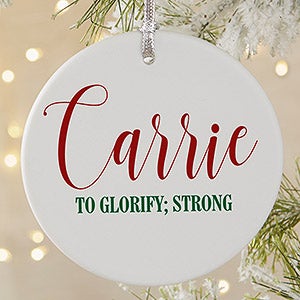 personalized ornaments name meaning christmas decors names