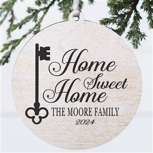 Home Sweet Home Personalized Wood Ornament