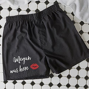 Personalized Boxers - Custom Name Was Here - Adult Medium (waist 28)