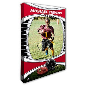 Atlanta Falcons Personalized 12x18 Photo Canvas Print