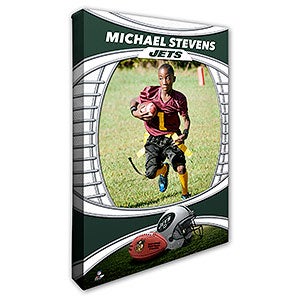 New York Jets Personalized 16x24 Photo Canvas Print