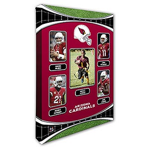Arizona Cardinals Trading Card Photo Canvas - 24x36