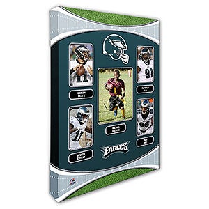 Philadelphia Eagles Trading Card Photo Canvas - 24x36