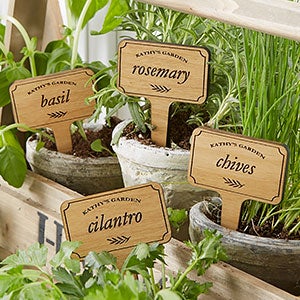 Herb Garden Personalized Plant Markers - #20032