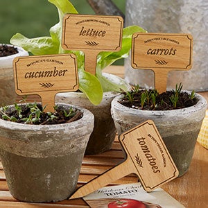 Personalized Plant Markers - Vegetable Garden