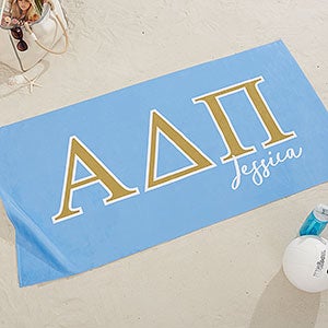0 Alpha Delta Pi Personalized Beach Towel