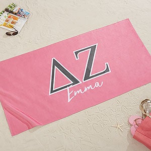 0 Delta Zeta Personalized Beach Towel