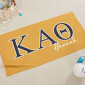 0 Kappa Alpha Theta Personalized Beach Towel