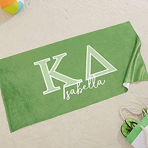 0 Kappa Delta Personalized Beach Towel