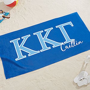 0 Kappa Kappa Gamma Personalized Beach Towel