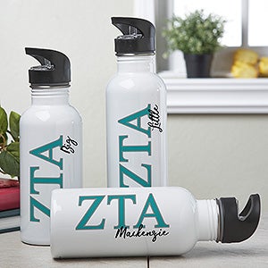0 Personalized Zeta Tau Alpha Water Bottle