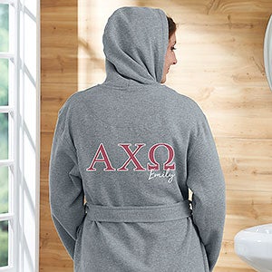 0 Alpha Chi Omega Personalized Sweatshirt Robe - Small-Medium