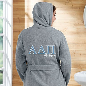 0 Alpha Delta Pi Personalized Sweatshirt Robe - Large-XLarge