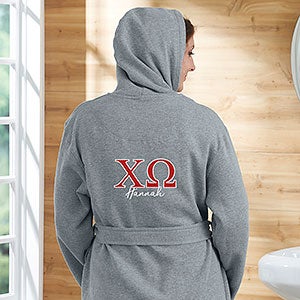 0 Chi Omega Personalized Sweatshirt Robe - Large-XLarge