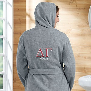 0 Delta Gamma Personalized Sweatshirt Robe - Small-Medium