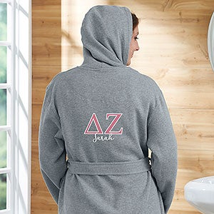 0 Delta Zeta Personalized Sweatshirt Robe - Large-XLarge