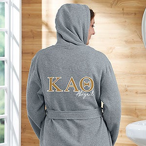 0 Kappa Alpha Theta Personalized Sweatshirt Robe - Small-Medium