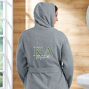 0 Kappa Delta Personalized Sweatshirt Robe  - Large-XLarge