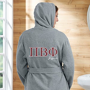 0 Pi Beta Phi Personalized Sweatshirt Robe - Large-XLarge